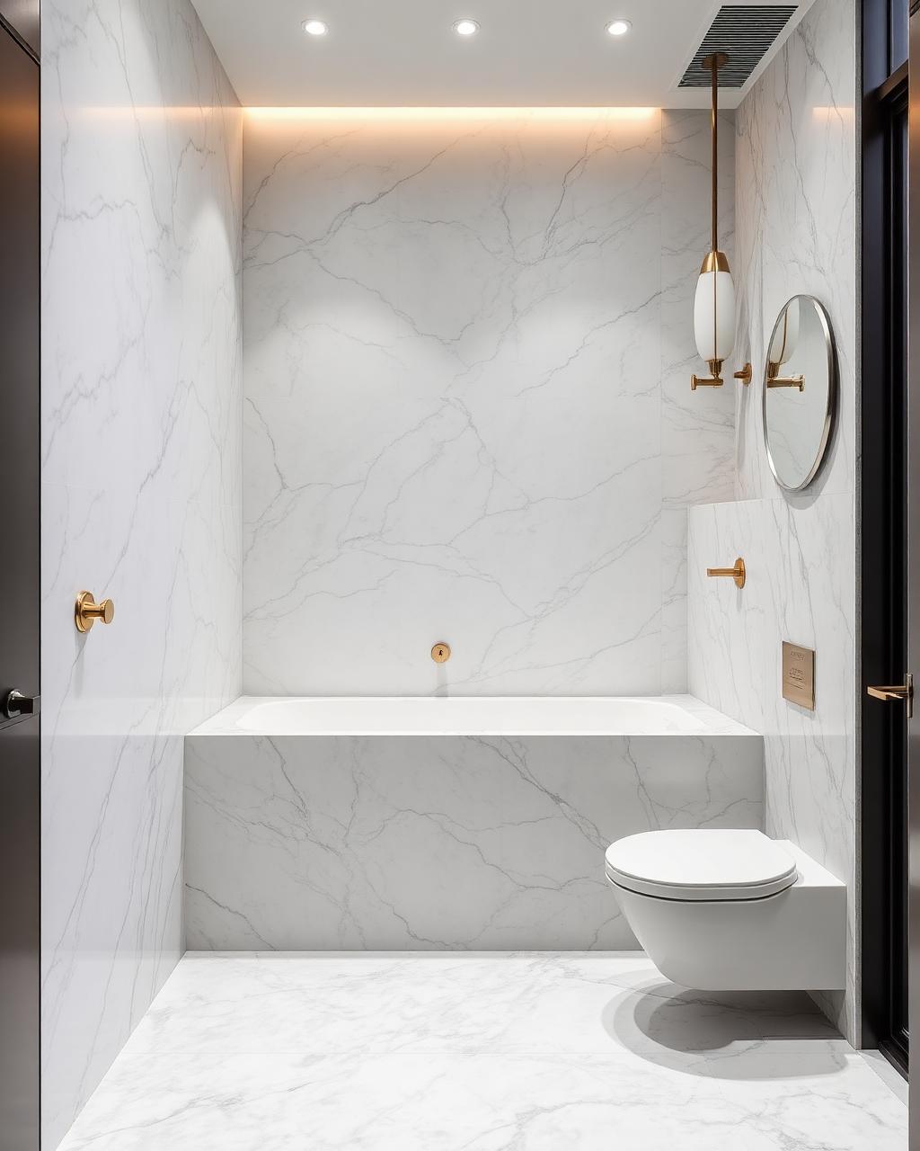 Ristrutturazione bagno in marmo